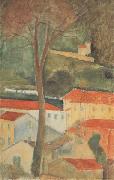 Amedeo Modigliani Paysage a Cag (mk38) Spain oil painting artist